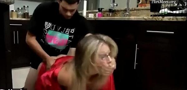 Cory Chase Mommy getting dick forcefully from son in kitchen